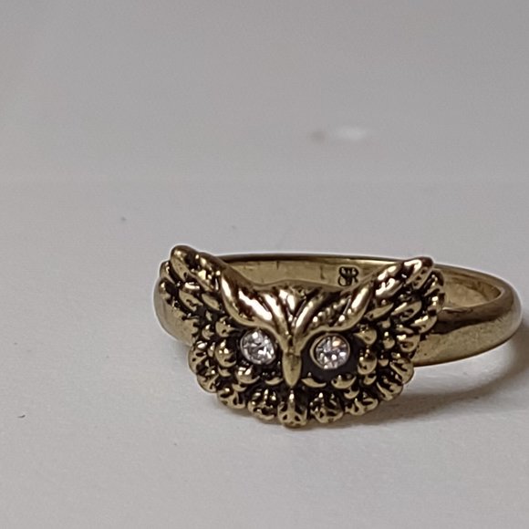 Cute Banana Republic Size 6.75 Owl Ring - Picture 9 of 12